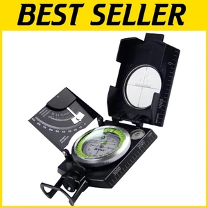 Compact Waterproof Compass with Liquid-Filled Dial - Ideal for Camping & Hiking - Picture 1 of 8