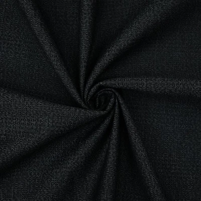 Tela tejida elástica a cuadros descoloridos mezcla de lana de polietileno negro-gris Foto 1 de 4