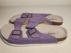 Guoluofei German Design Cork Sandals Purple Men's 10.5 Women's 11-12 NEW - Picture 1 of 5