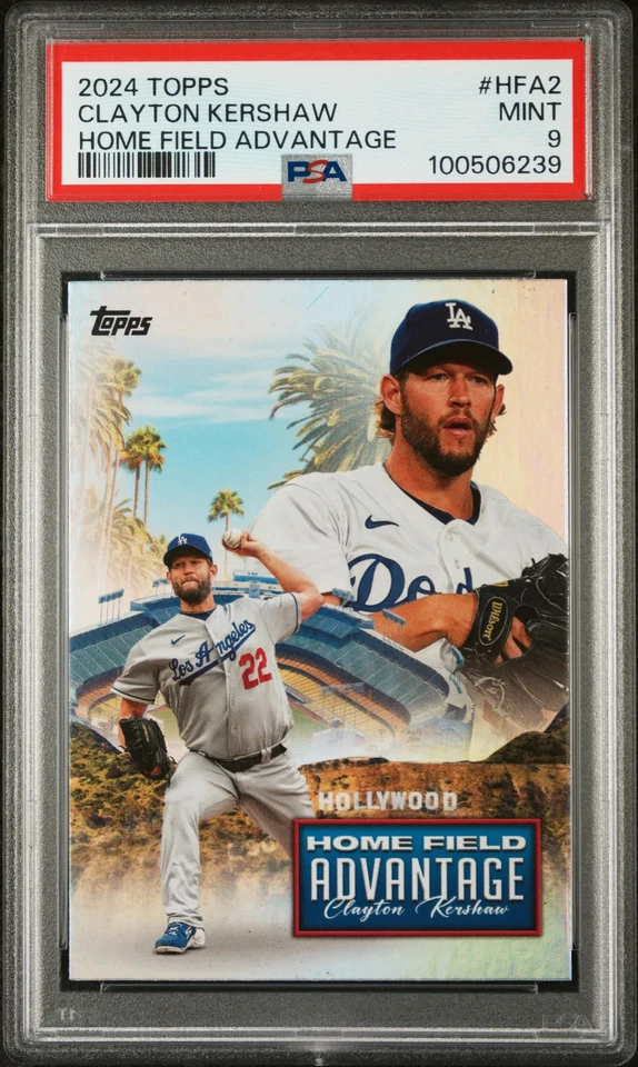 2024 Topps Home Field Advantage Clayton Kershaw #HFA2 PSA 9 - Image 1 of 2