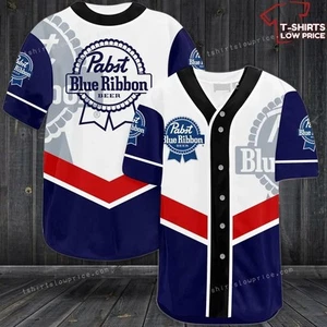 Pabst Blue Ribbon Beer Baseball Jersey_jea_9 - Picture 1 of 8