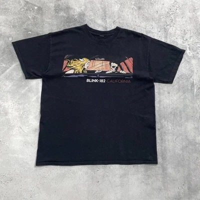 Blink-182 California Album Promo T Shirt Faded Black Size M/L - Image 1 of 4