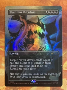 Magic The Gathering Foil Borderless Peer into the Abyss SLD: Spider-Man Venom Unleashed (Colores) - Imagen 1 de 2