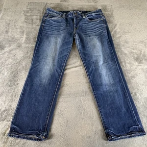 American Eagle Jeans Womens Size 12 Slouchy Ankle Length Medium Wash Casual - Picture 1 of 14