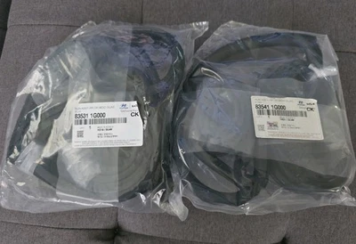 Sello de canal de funcionamiento de vidrio de ventana de goma RR/RH/LH para 06~11 Kia Rio 4 puertas sedán Foto 1 de 4