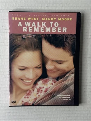 “A Walk to Remember” (DVD, 2002) Romance/Drama Starring Mandy Moore & Shane West - Image 1 of 3