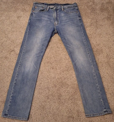 Jeans Levis 513 para hombre 36x32 azul ajustados rectos americanos desteñidos elásticos Foto 1 de 4