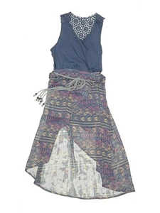 Mudd Girls Blue Dress 7 - Picture 1 of 2