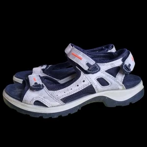 ECCO Off-road Womenโs Nubuck Outdoor Sandal Hiking Shoes Size 40 9-9.5 Au Beige - Picture 1 of 10