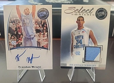 Press Pass Legends Saturday Signatures 2007 Brandan Wright muestras selectas reliquia Foto 1 de 4