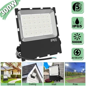 300 Watt LED Flood Light IP65 Large Area Security Floodlight 36000 Lumens Bright - Picture 1 of 9