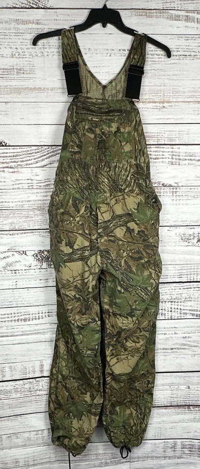 VTG Liberty Utility Bib Overalls Mens Large 36x30 Realtree Camo Button Fly USA - Image 1 of 4