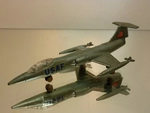 HONG KONG ZYLMEX A110 STARFIGHTER F-104 J/G USAF -GREY L11.0cm - GOOD CONDITION - Imagen 1 de 6