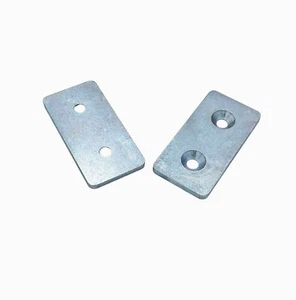 Verbinderplatte 45x90 B-Typ Nut 10 Stahl verzinkt - Bild 1 von 2