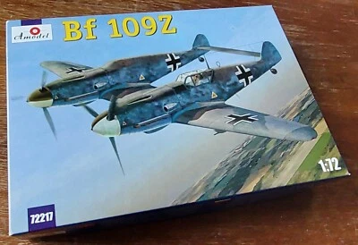 AMODEL 72217 Messerschmitt BF 109 Z "Zwilling"  - kit 1/72 NUOVO SIGILLATO - Immagine 1 di 4