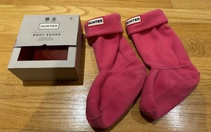 Hunter Kids Rain boot socks Fuscia size small - Picture 1 of 4