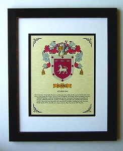 HERALDRY COAT OF ARMS ~ JUAREZ FAMILY CREST ~ FRAMED - Picture 1 of 2