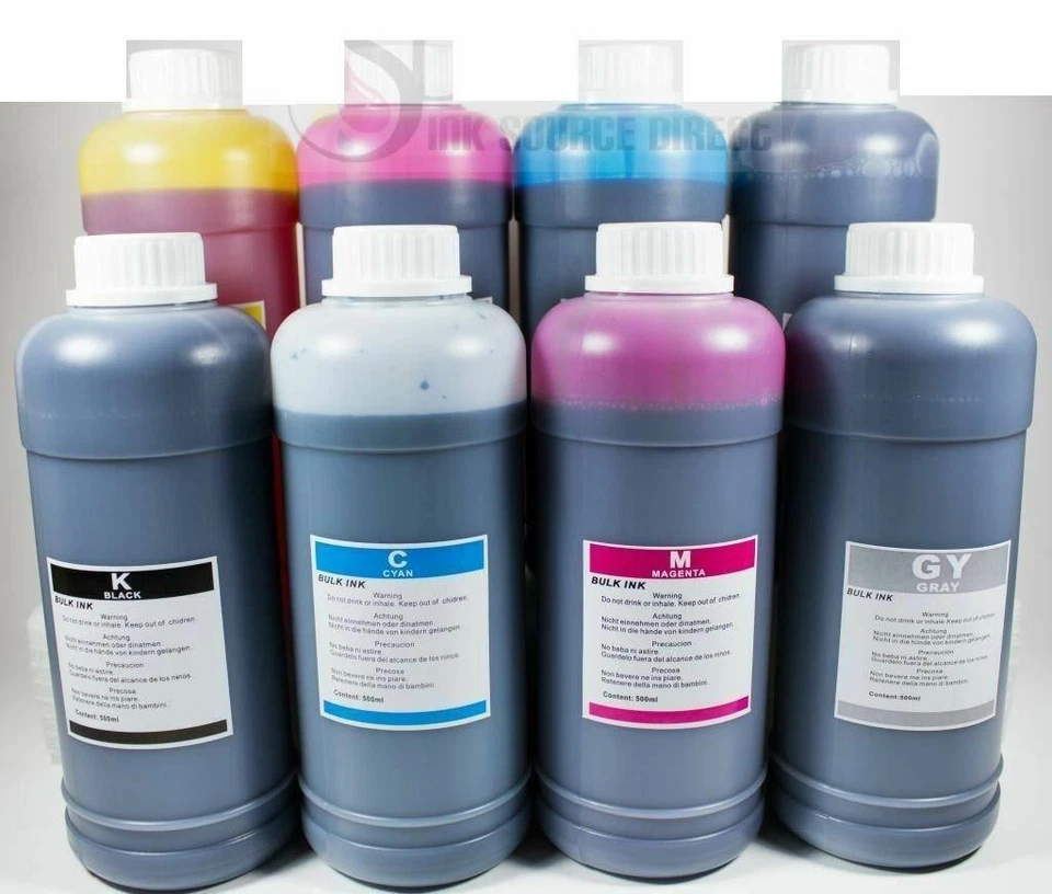 8x500ml Refill ink for Canon Pro 4000 printer Imageprograf iPF8300S iPF840 - Image 1 of 1