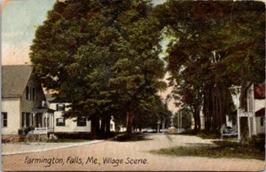 Postcard Farmington Falls Maine ME Village Scene Unposted - Picture 1 of 2