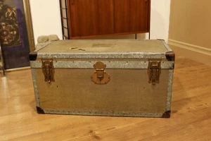 TRUE VINTAGE WW2 Wehrmacht OFFIZIERSKISTE 30s Feldkiste Feldkoffer mit Schlüssel - Bild 1 von 18