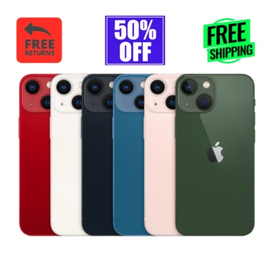 Apple iPhone 13 5G LTE 128GB 256GB GSM Unlocked Verizon AT&T US Cellular - Image 1 of 4