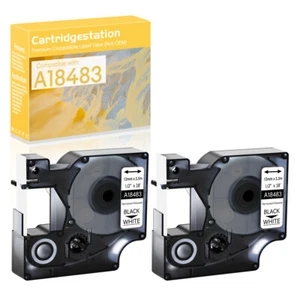2PK Se adapta a Dymo Rhino 3000 4200 A18483 IND Cinta de etiqueta de poliéster permanente 1/2" - Imagen 1 de 11