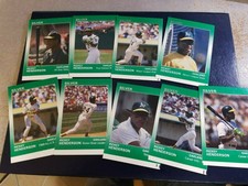 Rickey Henderson Oakland A's Star Company 1991 Star Silver Set White Strip 