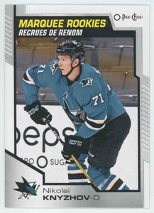 2020 20-21 OPC O-PEE-CHEE MARQUEE ROOKIES SHARKS NIKOLAI KNYZHOV #525