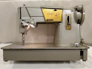 Vintage Singer 328K Heavy Duty Sewing Machine Style-O-Matic W/  Foot Pedal  - Picture 1 of 12