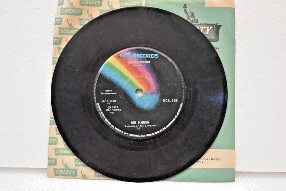 Vintage Vinyl, 7" 45 Rpm Ep Chelsea Morning Song By Neil Diamond Tom Catalano " - Image 1 of 4
