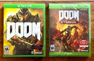 DOOM and DOOM ETERNAL - Xbox One- DOOM (Excellent), DOOM ETERNAL (New) - Picture 1 of 10
