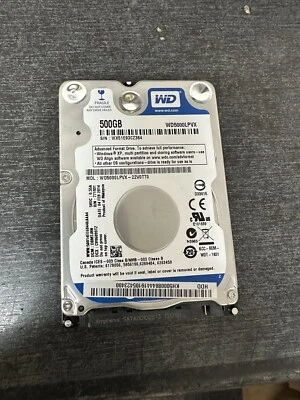 HDD Sata III 2.5" interno Western Digital BLUE 500GB WD500LPCX - Immagine 1 di 3