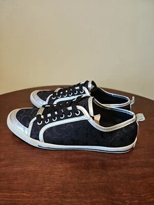 Guess Casual Lace Up Sneaker Shoes Black Size 8.5 - Picture 1 of 8