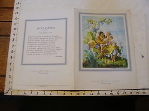 Vintage Menu COMPAGNIE GENERAL TRANSATLANTIQUE FRENCH LINE 1/7/1973, J. Mercier - Picture 1 of 2