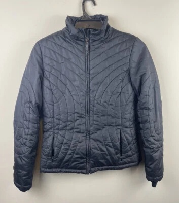 Chaqueta Abrigo Big Chill Puffer Para Mujer Talla Pequeña Elegante Forrada de Piel Sintética Negra Foto 1 de 4