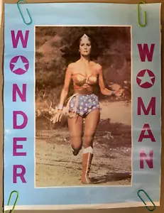 WONDER WOMAN LINDA CARTER VINTAGE 1970's HEADSHOP CARNIVAL POSTER 17.5" x 23" - Picture 1 of 6