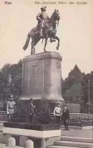 Letonia - Riga - Monumento a Pedro el Grande - 1916 1ª Guerra Mundial - Imagen 1 de 2