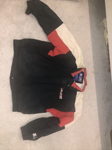 VTG STARTER NBA Portland Trail Blazers 90’s  Jacket Windbreaker Large DAMAGED Cover