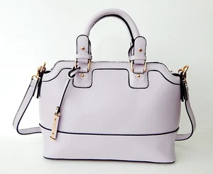Brand New Womens Cowhide Leather Vintage Bolsas Messenger/Shoulder bag Lavender  - Picture 1 of 12