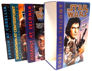 Star Wars Corellian Trilogy Boxset/Slipcase Roger MacBride Allen 90s Pb RARE - Picture 1 of 13