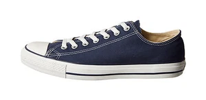 CONVERSE All Star Low Canvas Navy Blue Chuck Taylor Girls Boys Shoes Sneakers - Picture 1 of 6
