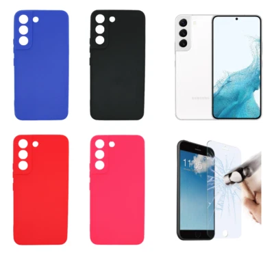 Funda Para Samsung Galaxy S22 (5G) Gel TPU Silicona + Protector Pantalla