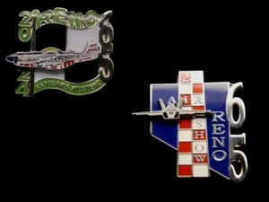 2024 RENO AIRSHOW AIR RACES LAPEL HAT PIN UP SET TIE TAC MISS AMERICA P-51 F-18 - Picture 1 of 24