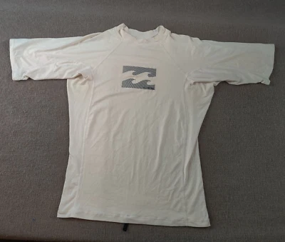 Billabong Youth Boys XL White Sunshield Shirt UPF 50 Short Sleeve Beach Surf - Image 1 of 4