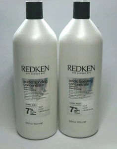 Redken Acidic Bonding Concentrate Shampoo 2 Pack  33.8oz / 1000ml Sealed - Picture 1 of 5
