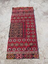 turkish kilim fragment to frame, old kilim rug, antique rug, rustic rare rugs