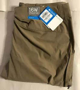 NUEVO Pantalón Columbia para Mujer Saturday Trail, Trufa, 16W/Regular, UPF 50 - Imagen 1 de 12