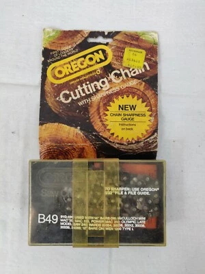 Cadena/hoja de corte de motosierra Omark Oregon (B49) - 14", EE. UU., vintage Foto 1 de 4