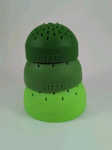SIFTR Set of 3 Multi-Purpose Mini Silicone Strainers - Picture 1 of 8