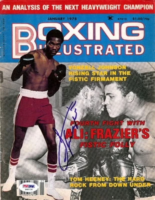 Joe Frazier Autographed Signed Boxing Illustrated Magazine Cover PSA/DNA #S48736 - Image 1 of 2